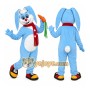Blue Puppy Scarf Mascot Costume