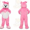 Pink Bear Mascot Costume