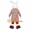 White Rabbit Floral Mascot Costume White Rabbit Floral Mascot Costume