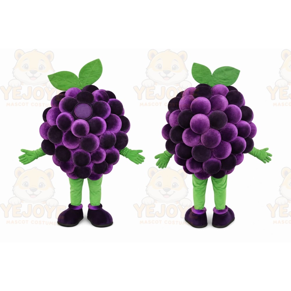 Purple Grape Mascot Costume