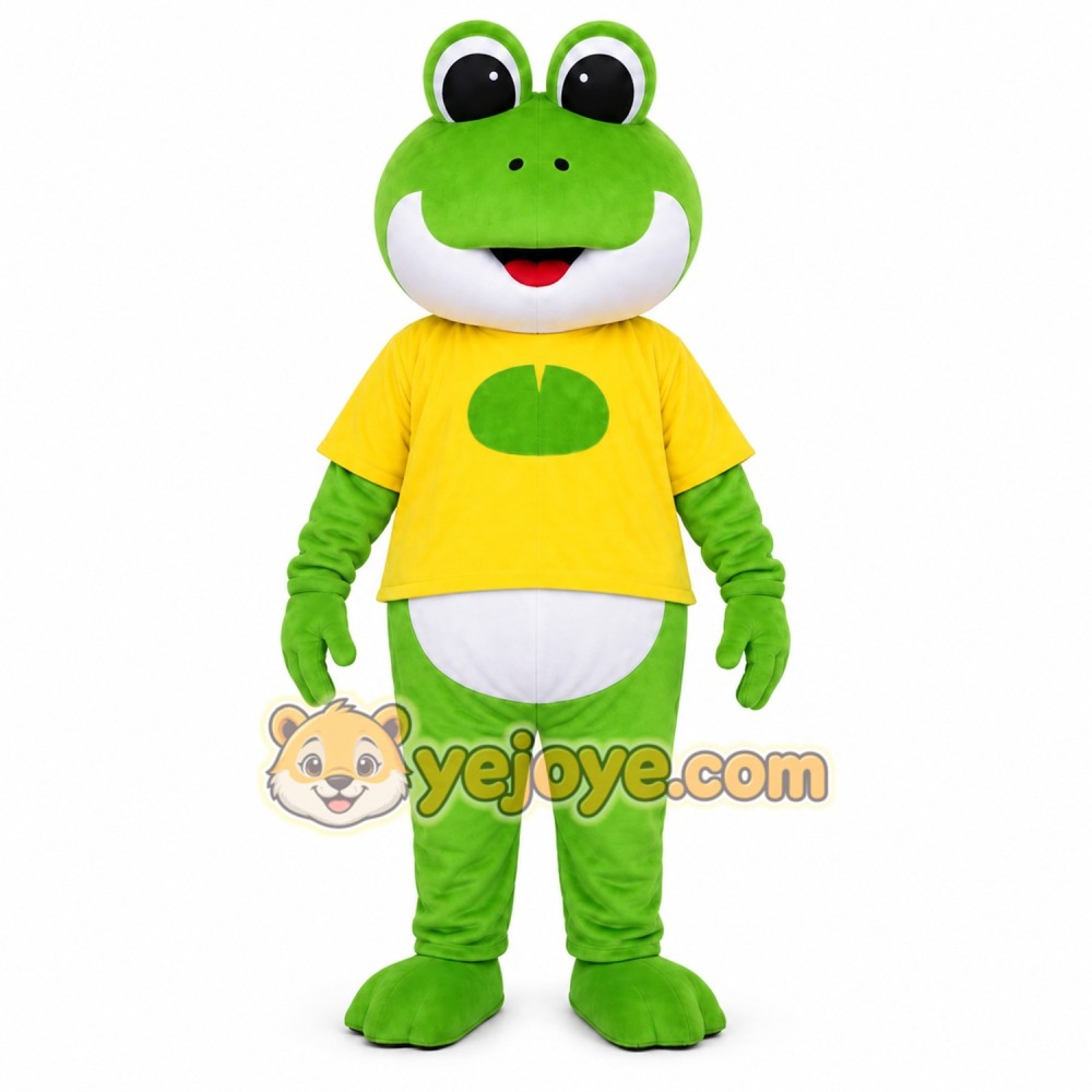 Green Frog Mascot Costume Green Frog Mascot Costume