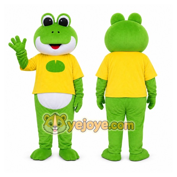 Green Frog Mascot Costume