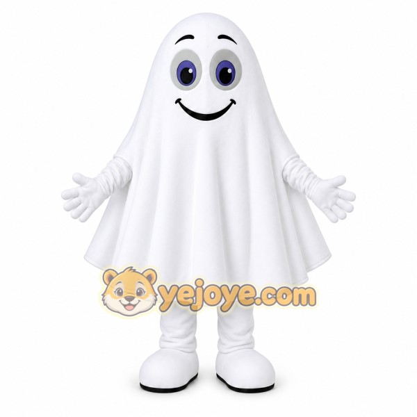 White Ghost Mascot Costume