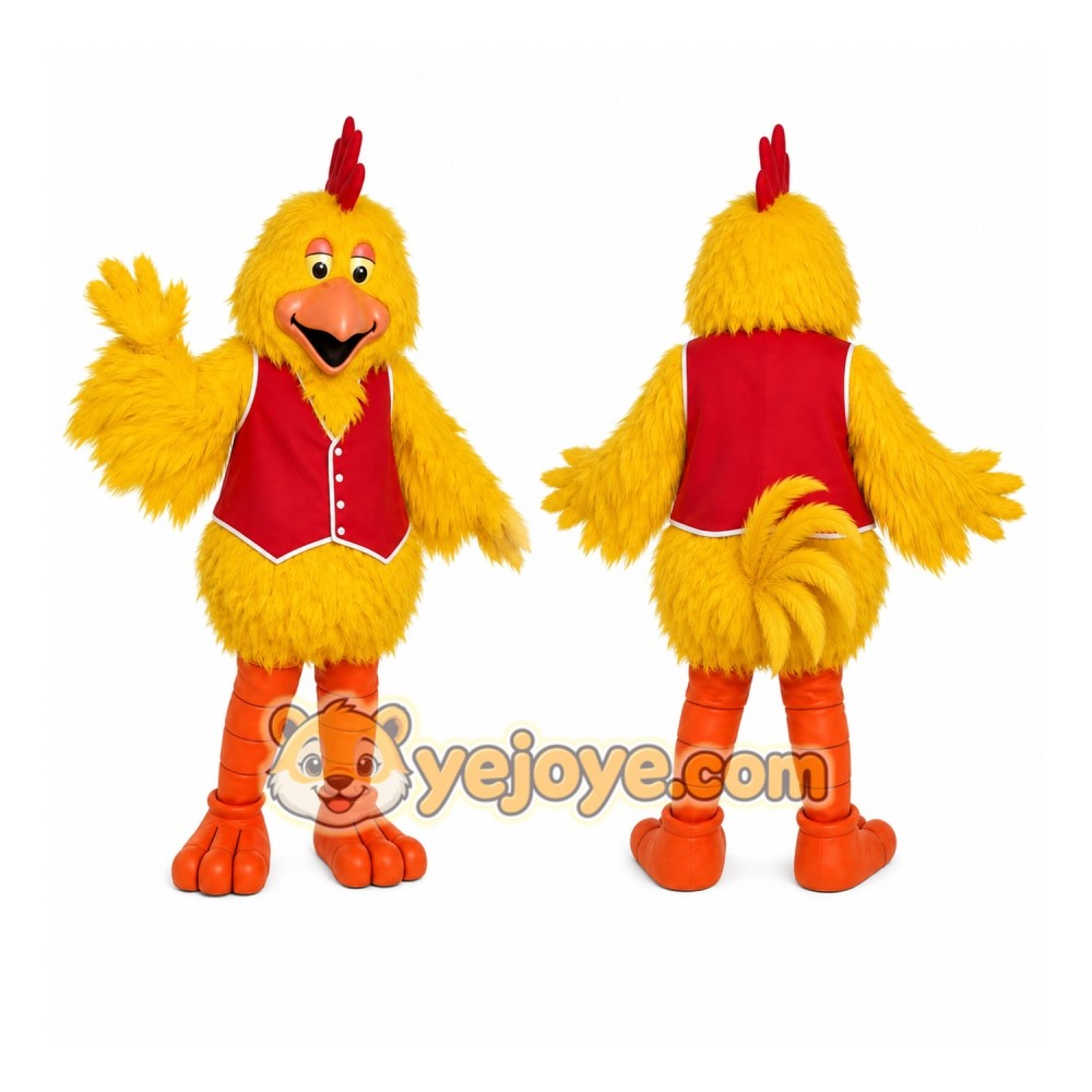 Yellow Chicken Mascot Costume Yellow Chicken Mascot Costume