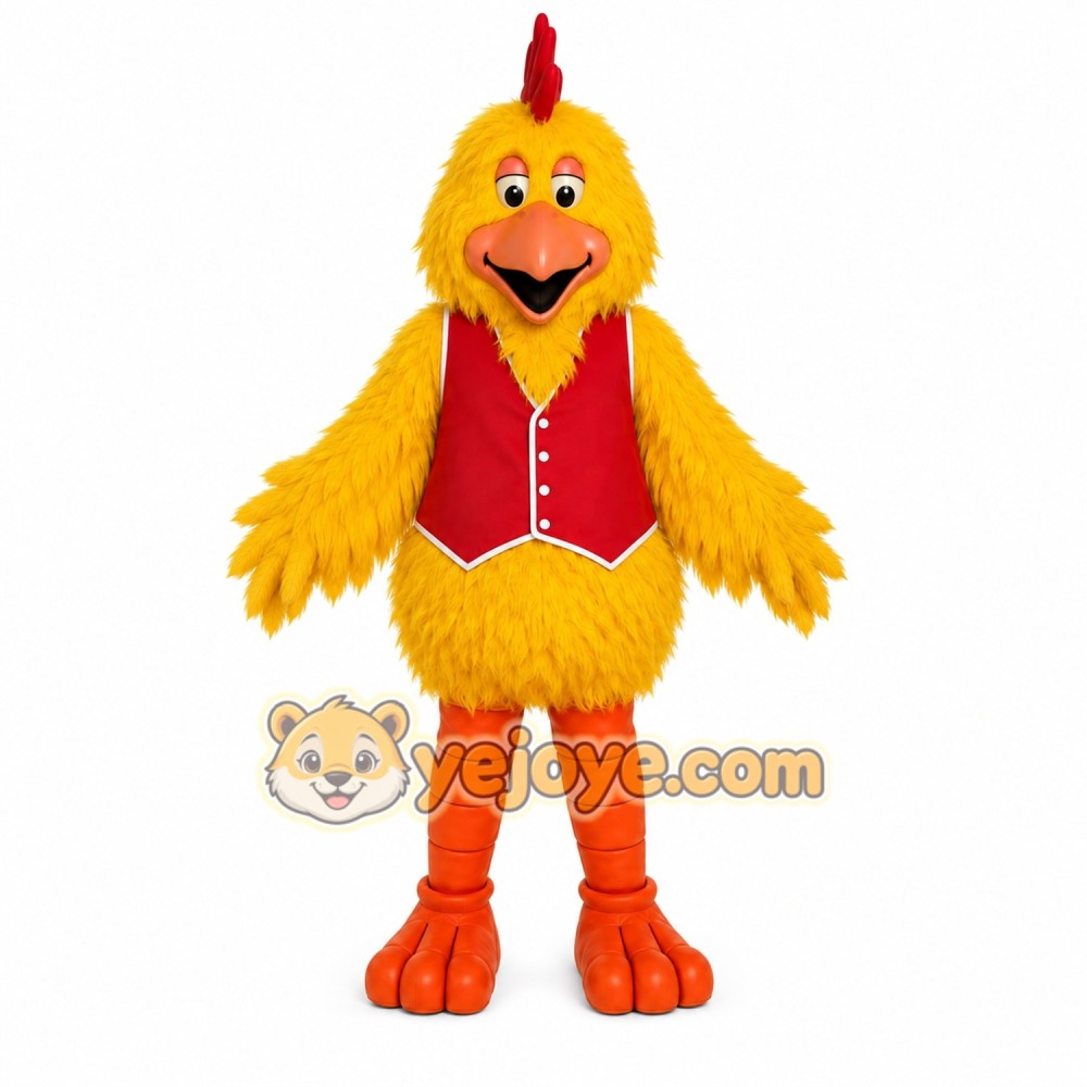 Yellow Chicken Mascot Costume Yellow Chicken Mascot Costume