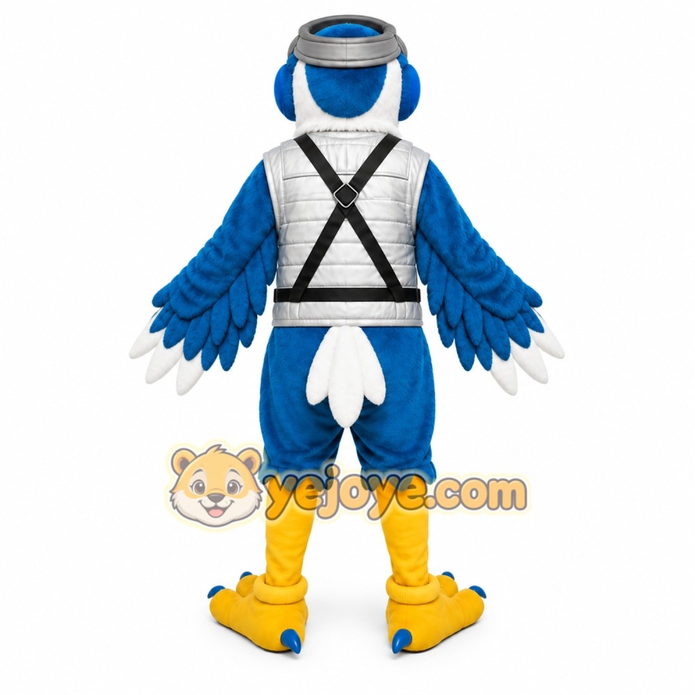 Blue Bird Sports Mascot Costume Blue Bird Sports Mascot Costume