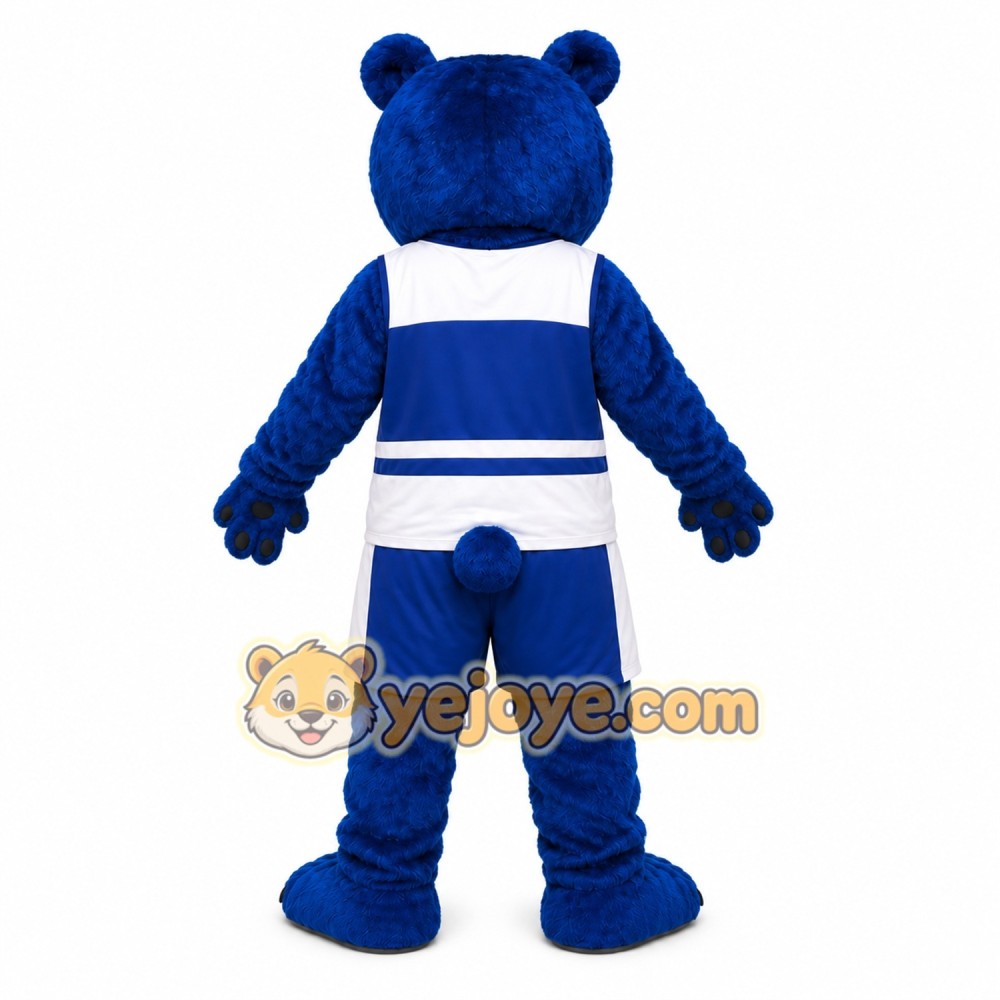 Blue Bear Sports Mascot Costume Blue Bear Sports Mascot Costume