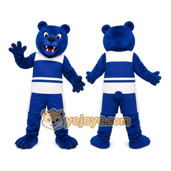 Blue Bear Sports Mascot Costume