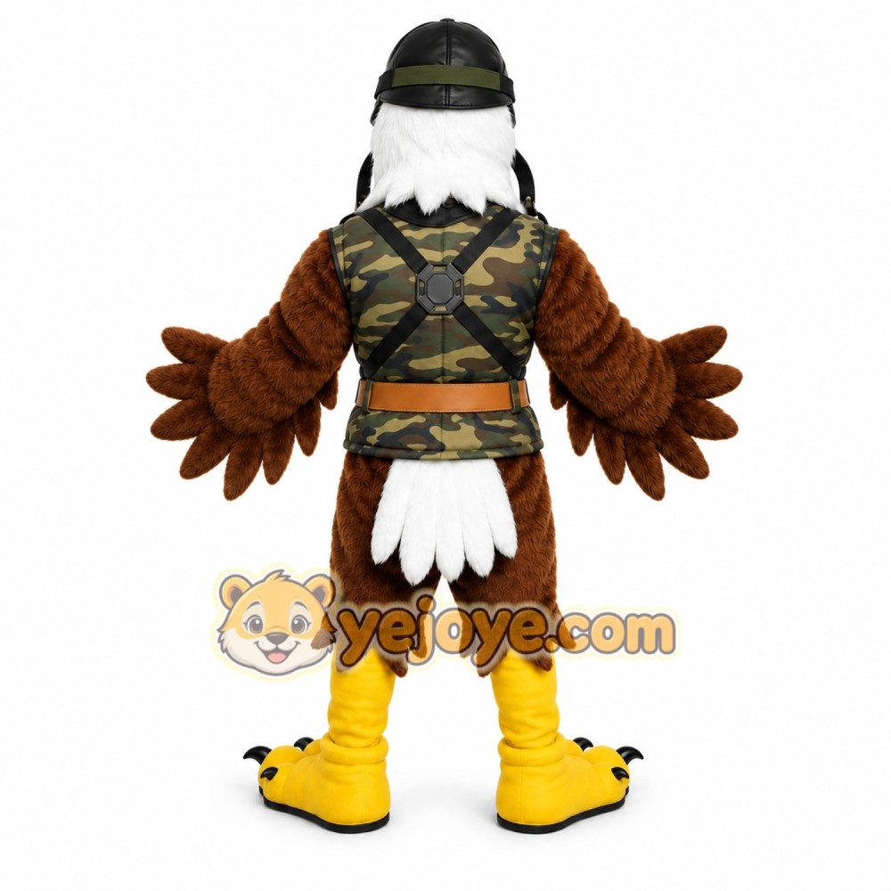 Eagle Soldier Mascot Costume Eagle Soldier Mascot Costume