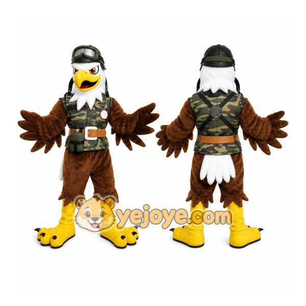 Eagle Soldier Mascot Costume