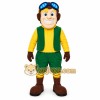 Green Worker Boy Mascot Costume Green Worker Boy Mascot Costume