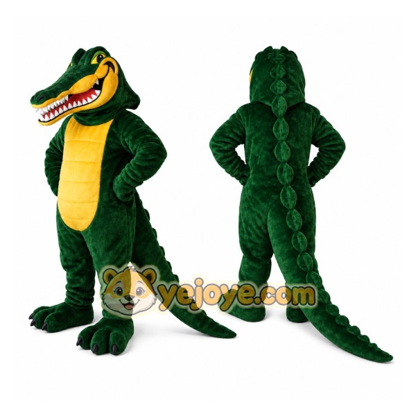 Green Alligator Mascot Costume