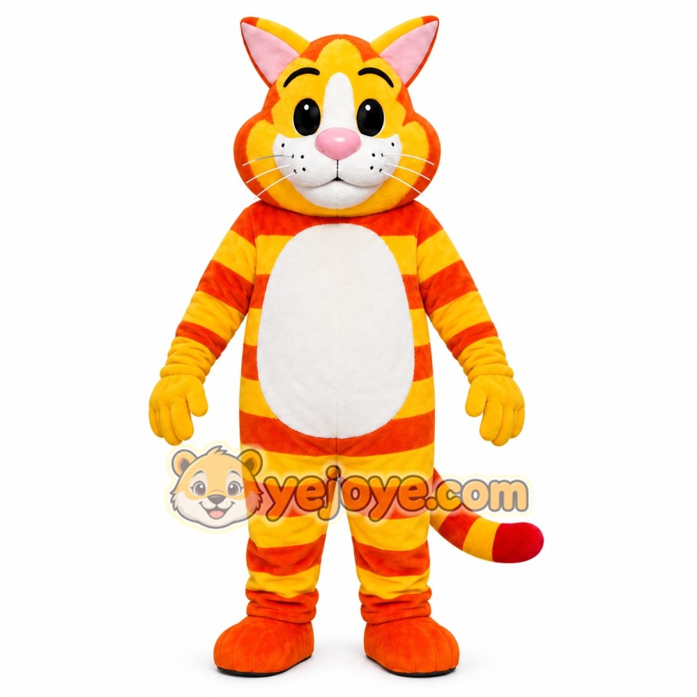 Orange Cat Mascot Costume Orange Cat Mascot Costume