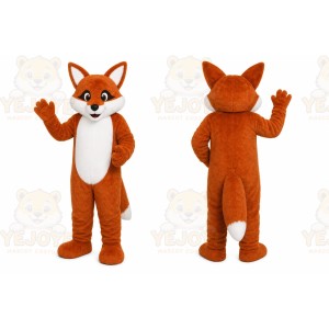 Orange Fox Mascot Costume