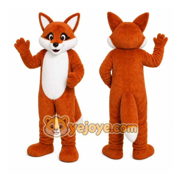 Orange Fox Mascot Costume