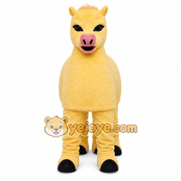 Yellow Bull Mascot Costume