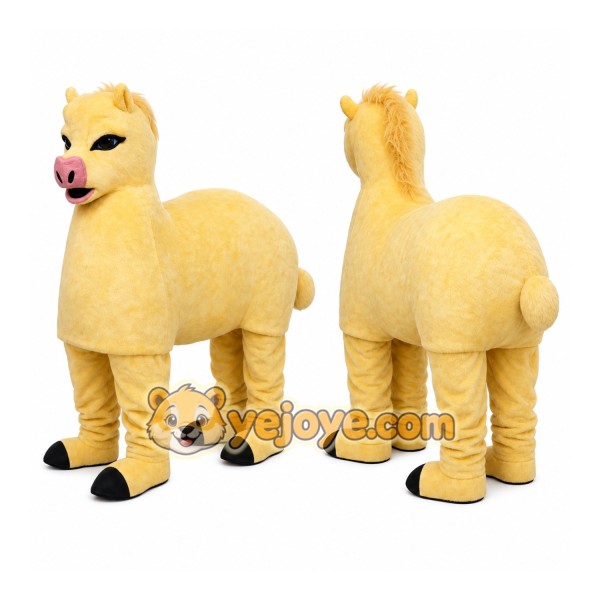 Yellow Bull Mascot Costume