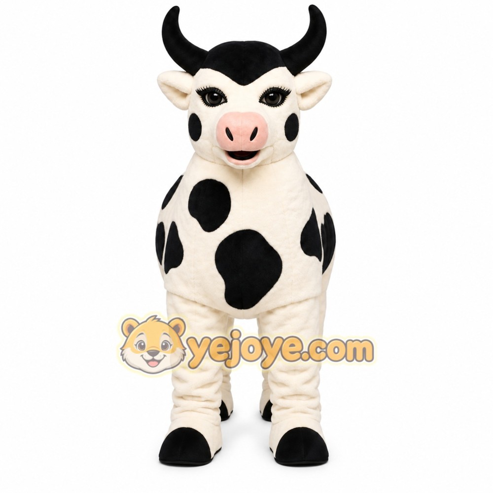 Spotted Cow Mascot Costume Spotted Cow Mascot Costume