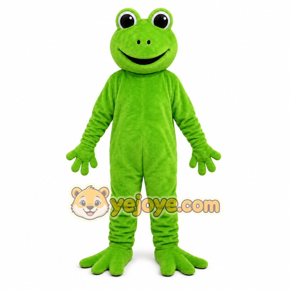 Green Frog Mascot Costume Green Frog Mascot Costume