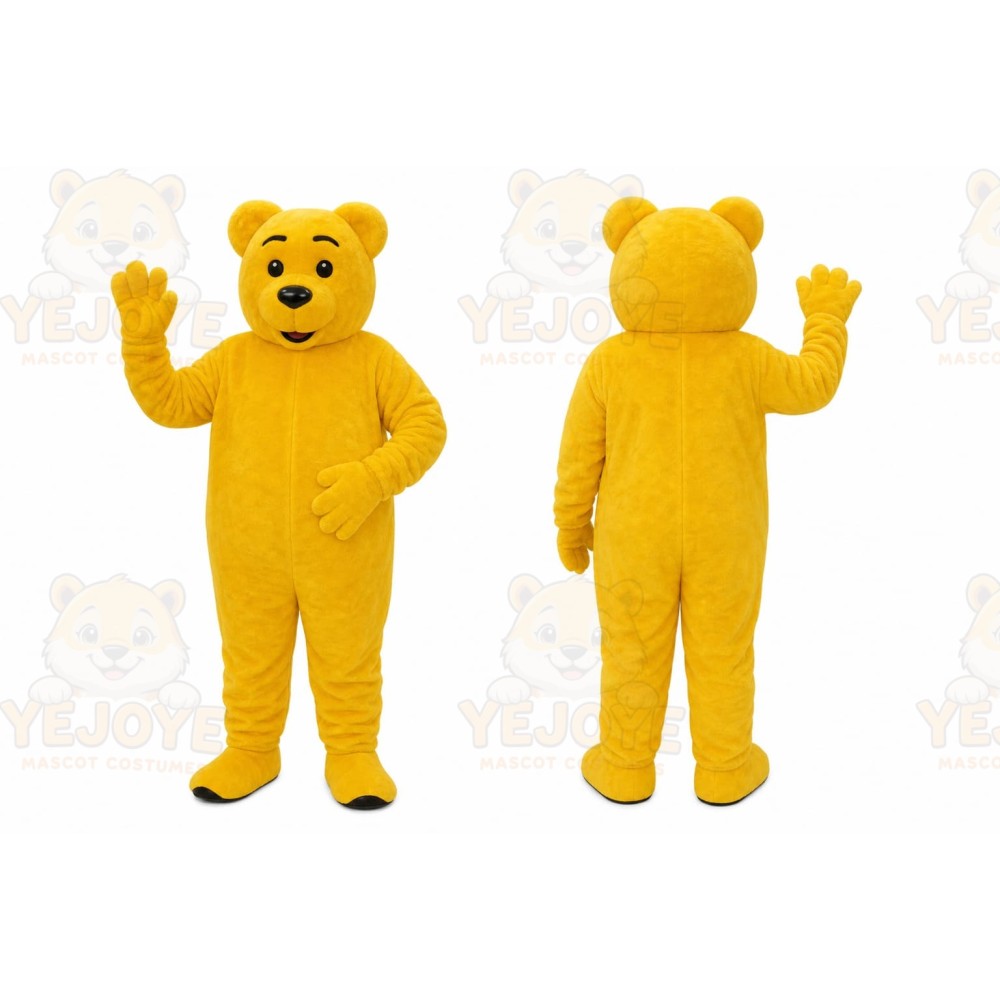Yellow Bear Mascot Costume
