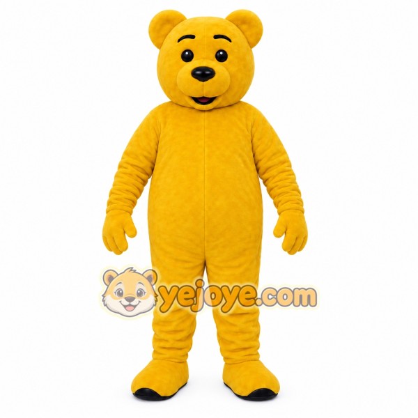 Yellow Bear Mascot Costume