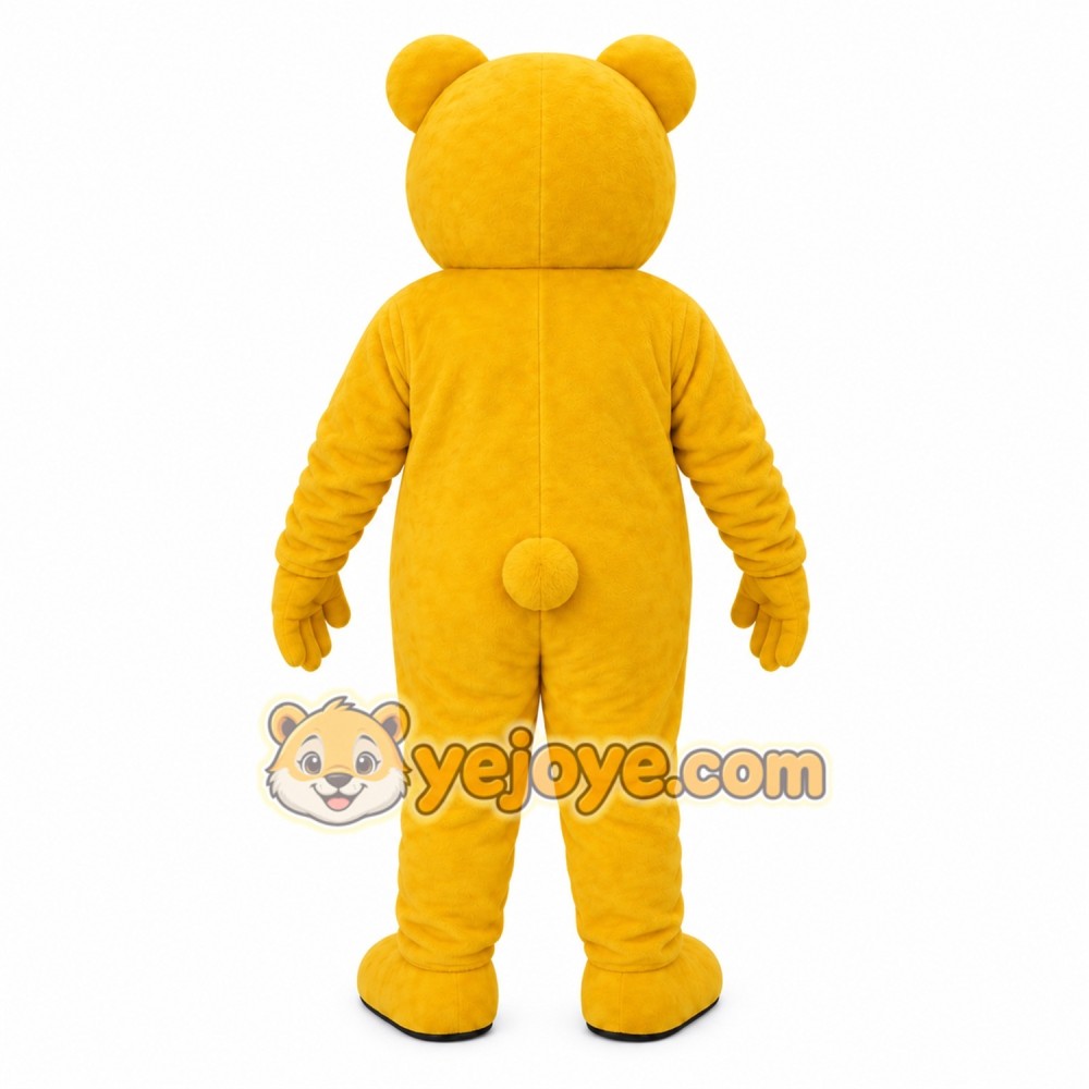 Yellow Bear Mascot Costume Yellow Bear Mascot Costume