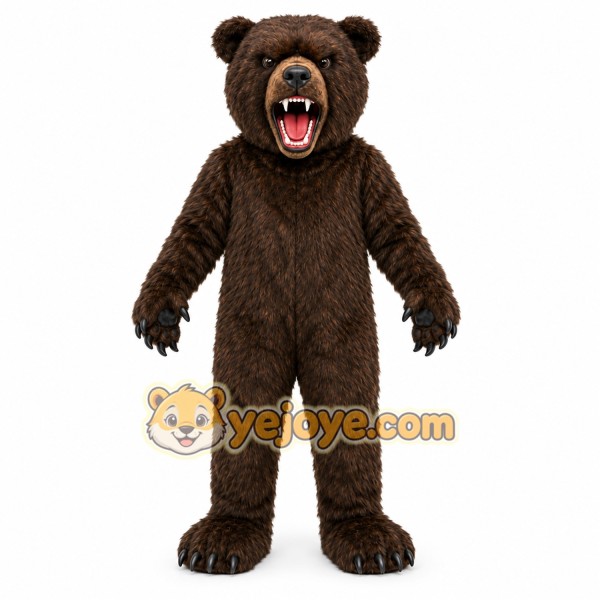 Dark Bear Mascot Costume