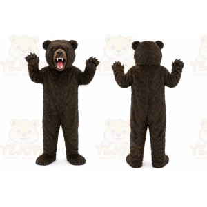 Dark Bear Mascot Costume