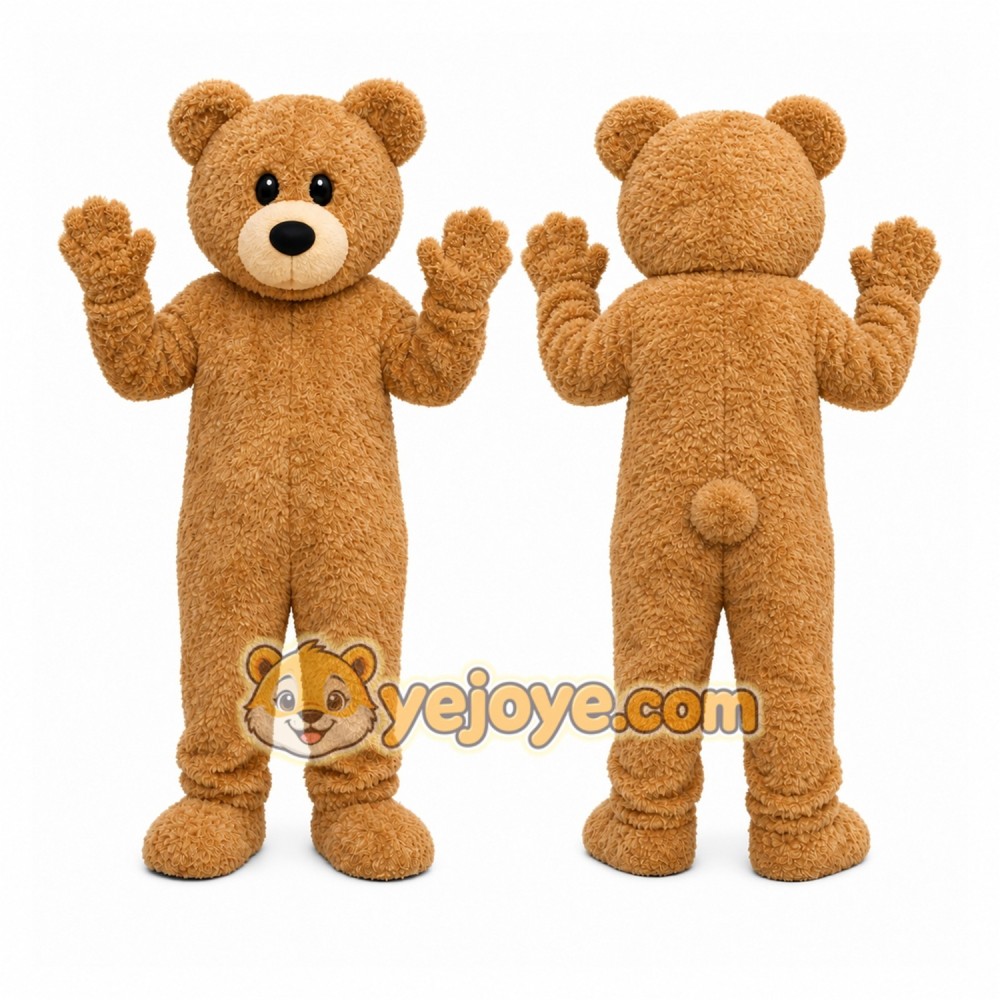 Tan Bear Mascot Costume Tan Bear Mascot Costume