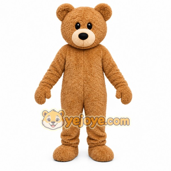 Tan Bear Mascot Costume