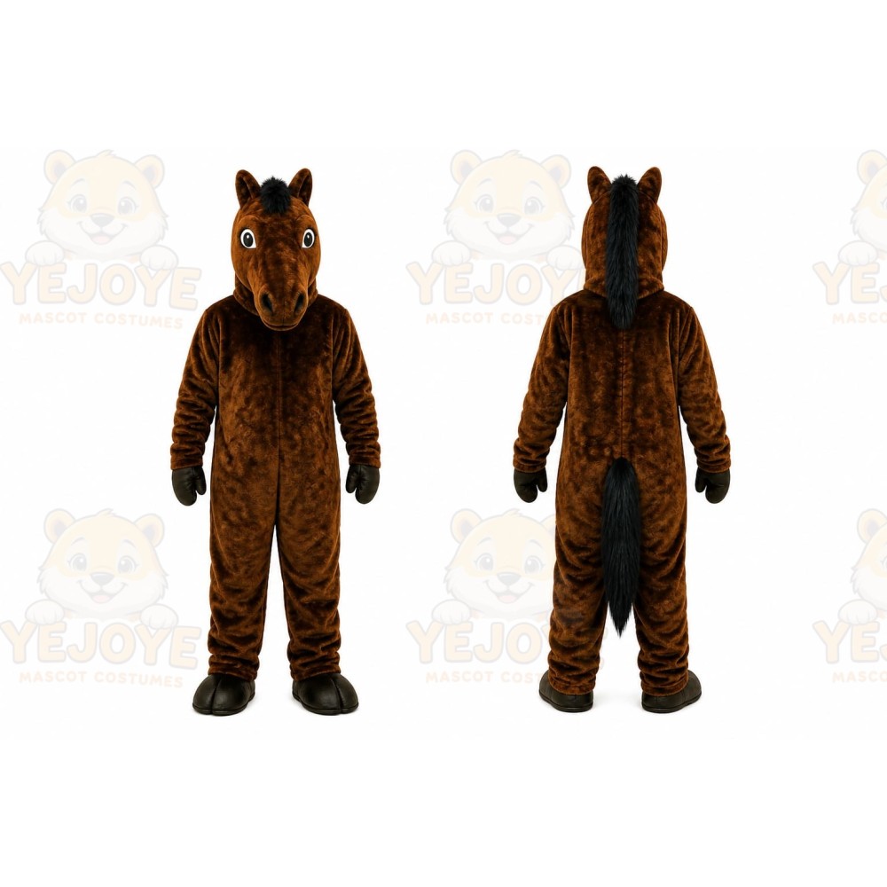Brown Horse Mascot Costume