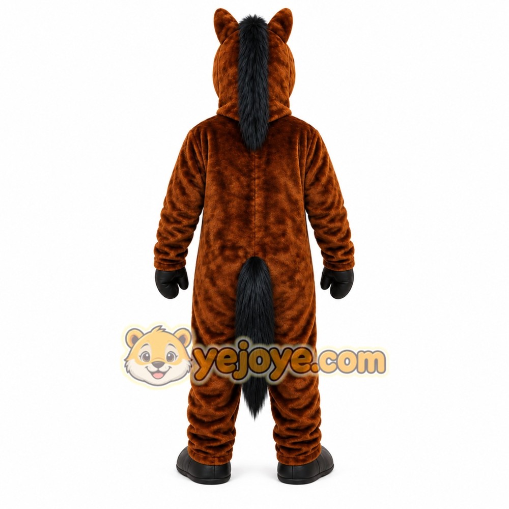 Brown Horse Mascot Costume