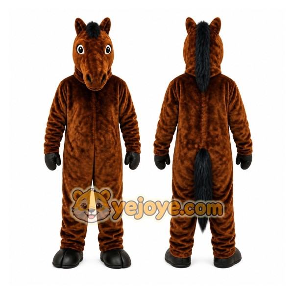 Brown Horse Mascot Costume