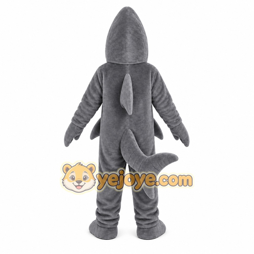Gray Shark Mascot Costume Gray Shark Mascot Costume