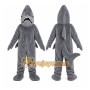 Gray Shark Mascot Costume