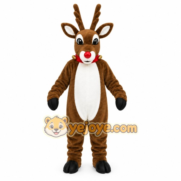 Brown Reindeer Mascot Costume