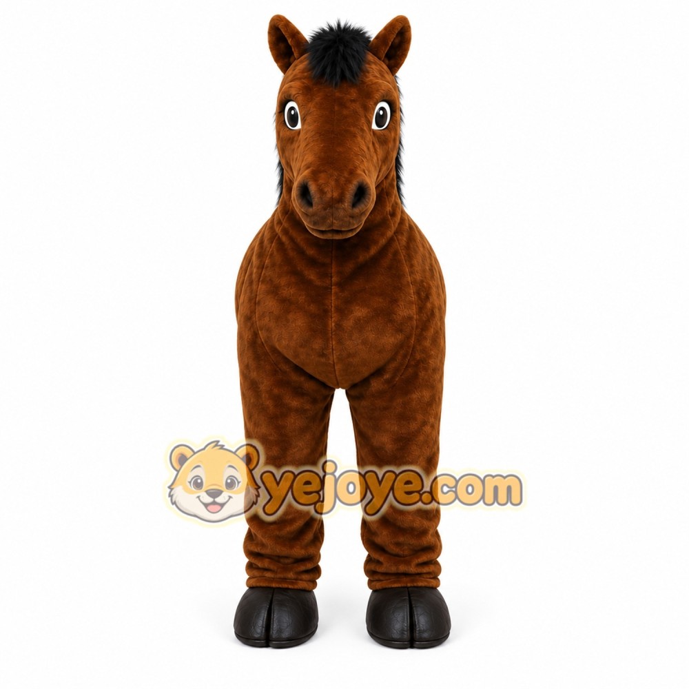 Brown Horse Mascot Costume