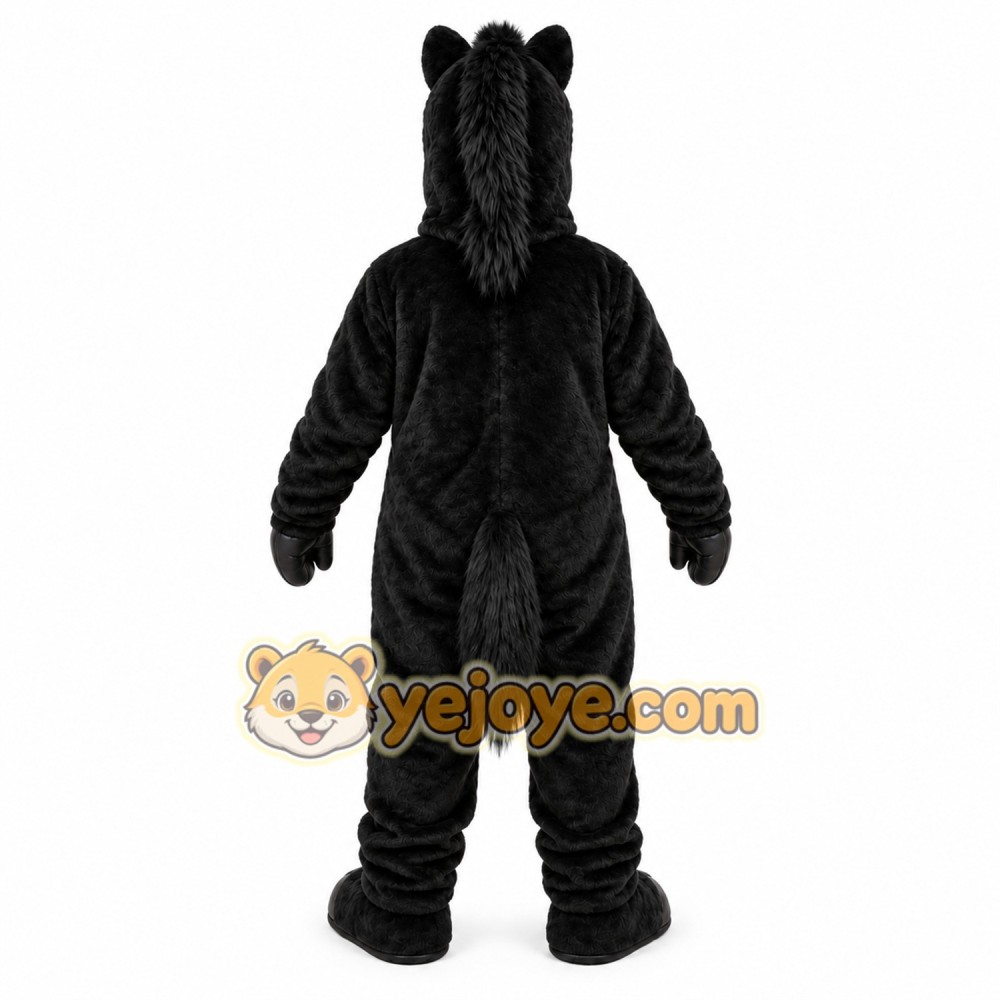 Black Horse Mascot Costume Black Horse Mascot Costume