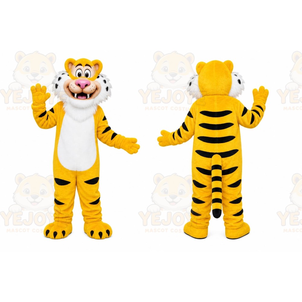 Yellow Tiger Mascot Costume