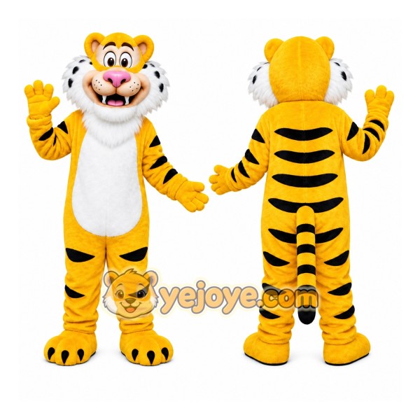 Yellow Tiger Mascot Costume