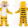 Yellow Tiger Mascot Costume