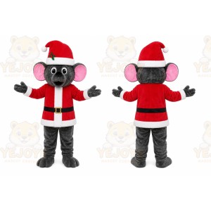 Santa Mouse Mascot Costume