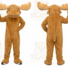 Tan Deer Mascot Costume