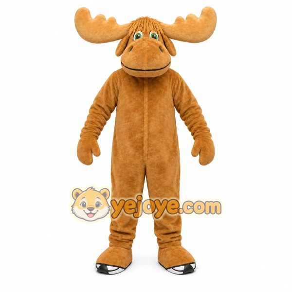 Tan Deer Mascot Costume