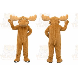 Tan Deer Mascot Costume