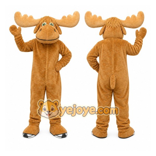 Tan Deer Mascot Costume