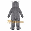 Gray Hippo Mascot Costume Gray Hippo Mascot Costume