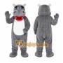 Gray Hippo Mascot Costume