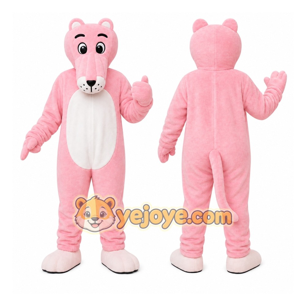 Pink Panther Mascot Costume