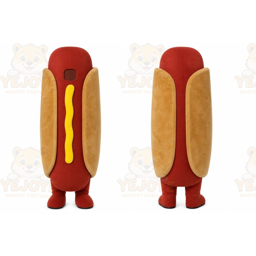 Hot Dog Mascot Costume